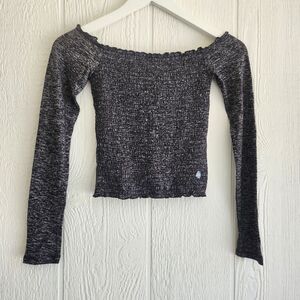 NWT Hollister Gray Blouse